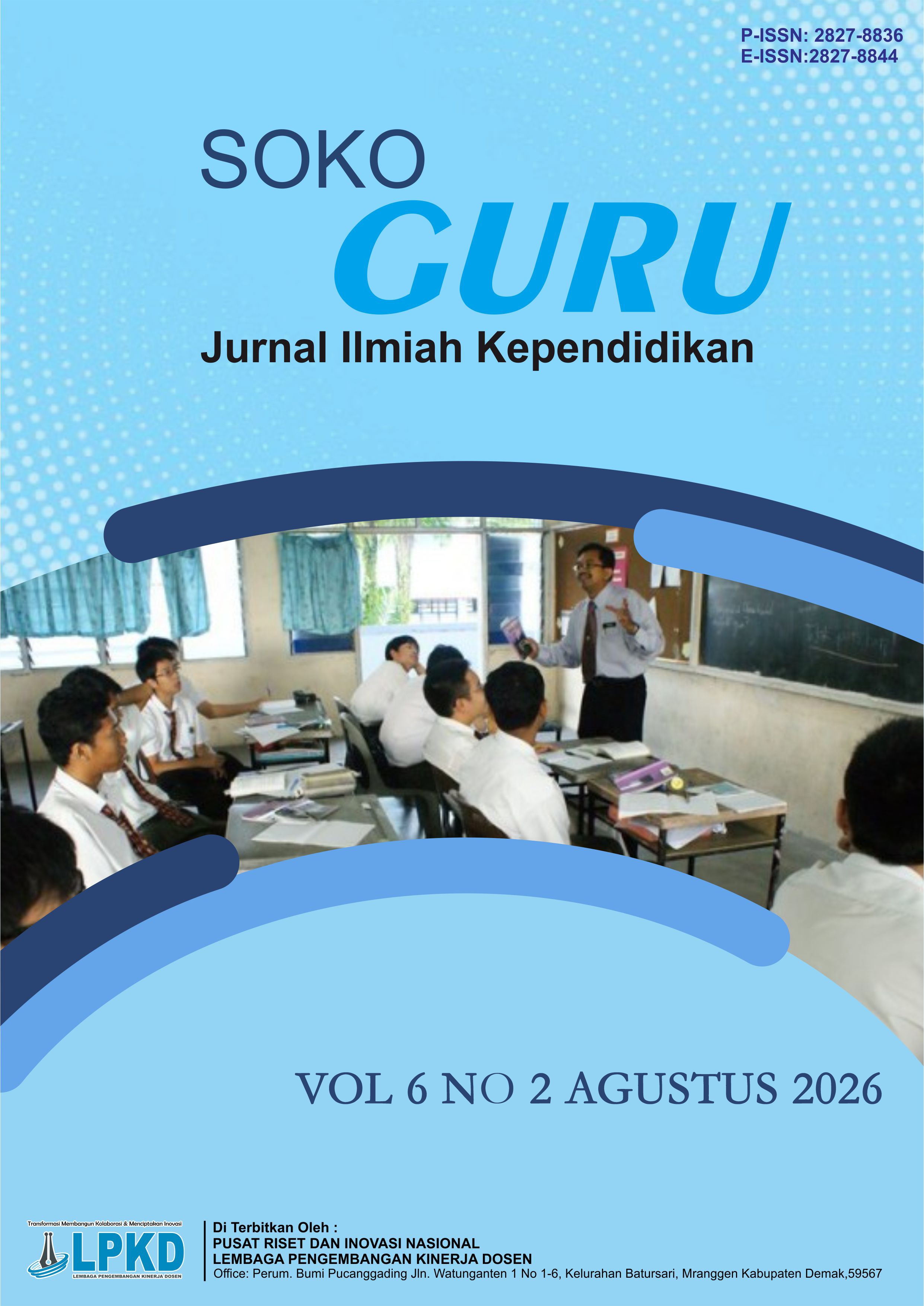 					View Vol. 6 No. 2 (2026): Agustus : Jurnal Ilmu Pendidikan
				